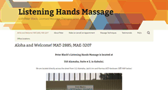 Desktop Screenshot of listeninghandsmassage.com