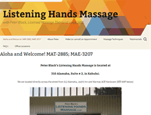 Tablet Screenshot of listeninghandsmassage.com